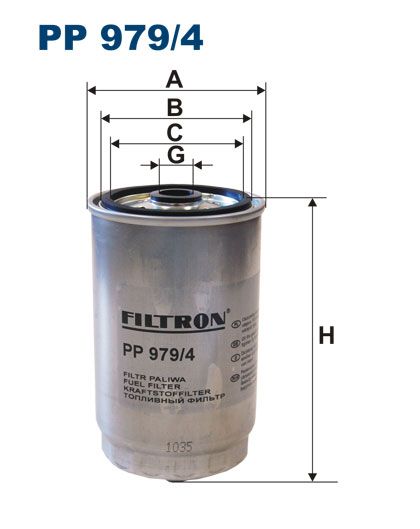 Palivový filtr Filtron PP 979/4