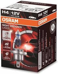 OSRAM H4 12V 60/55W P43t Night Breaker LASER 1ks