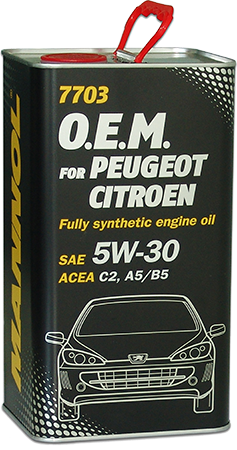Mannol 7703 O.E.M 5W-30 4L ( Citroen, Peugeot)