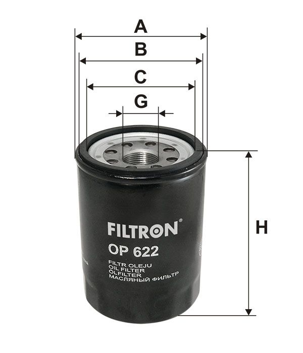 Olejový filtr Filtron OP 622