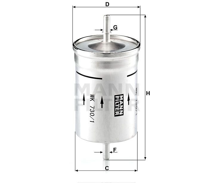 Palivový filtr Mann-Filter WK 730/1