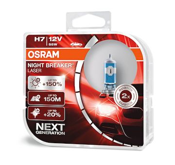 H7 OSRAM NIGHT BREAKER LASER NEXT GENERATION +150% (DUO BOX 2 KS)