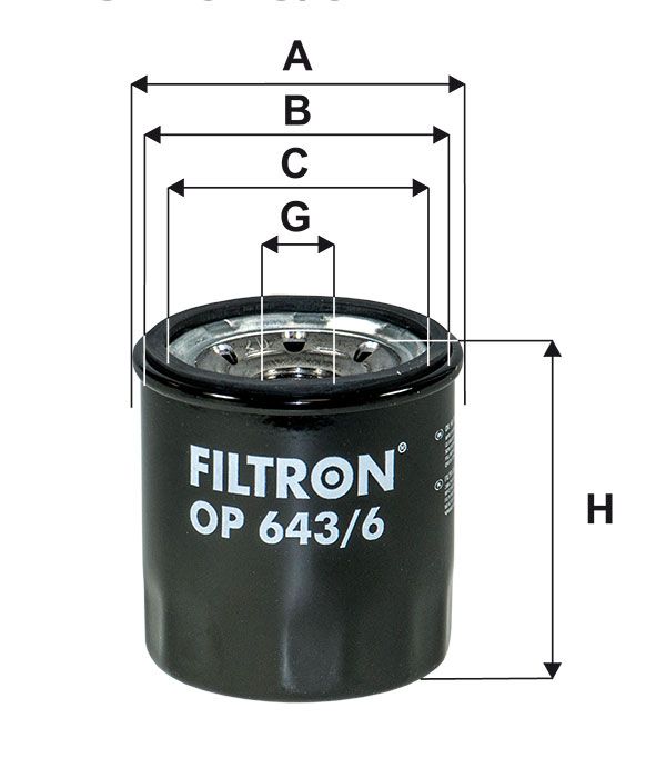 Olejový filtr Filtron OP 643/6