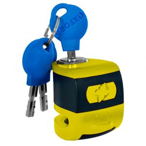 Oxford Scoot XA5 Alarm, žlutá, Kotoučový zámek s alarmem