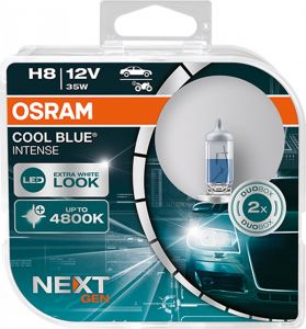 H8 Osram Cool Blue® Intense NextGeneration (2 ks) - 12V, 35W, PGJ19-1 - Osram (64212CBN-HCB)