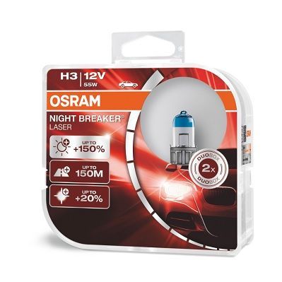 Osram Night Breaker Laser +150% H3 PK22s 12V 55W
