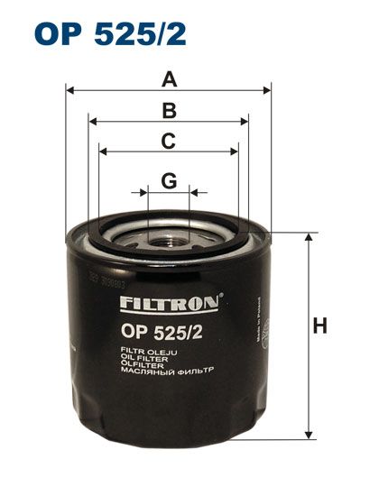 Olejový filtr Filtron OP 525/2