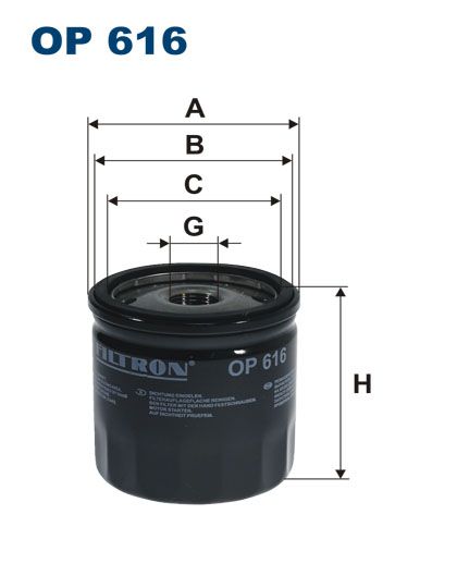 Olejový filtr Filtron OP 616