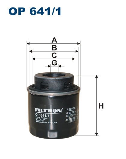 Olejový filtr Filtron OP 641/1