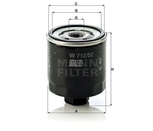 Olejový filtr Mann-Filter W 712/52