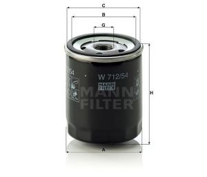 Olejový filtr Mann-Filter W 712/54