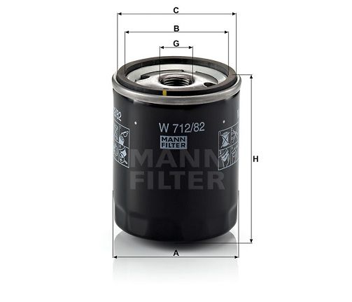 Olejový filtr Mann-Filter W 712/82