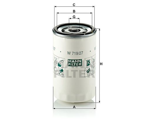 Olejový filtr Mann-Filter W 719/27