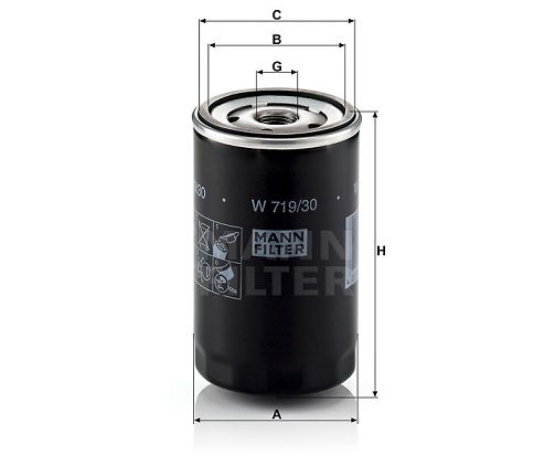 Olejový filtr Mann-Filter W 719/30