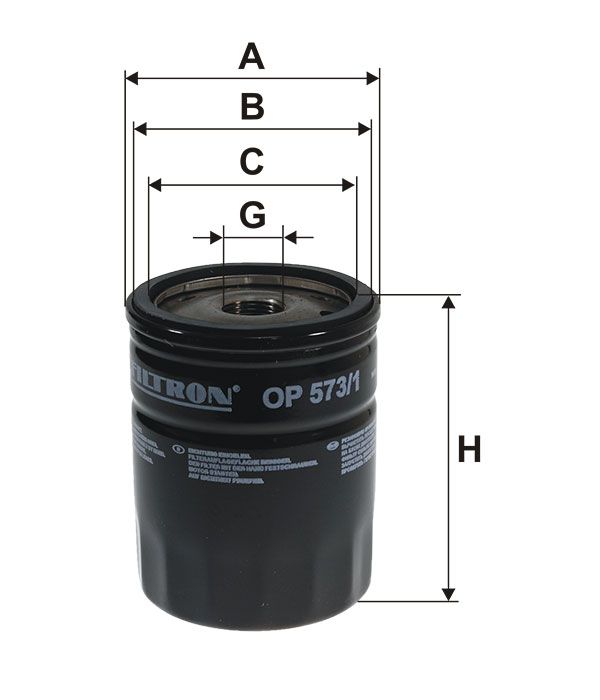 Olejový filtr Filtron OP 573/1