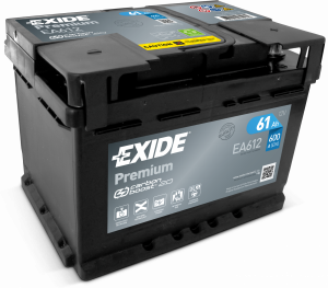 Exide Premium 12V 61Ah 600A EA612