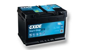 EXIDE Start-Stop EFB 70Ah 720A 12V