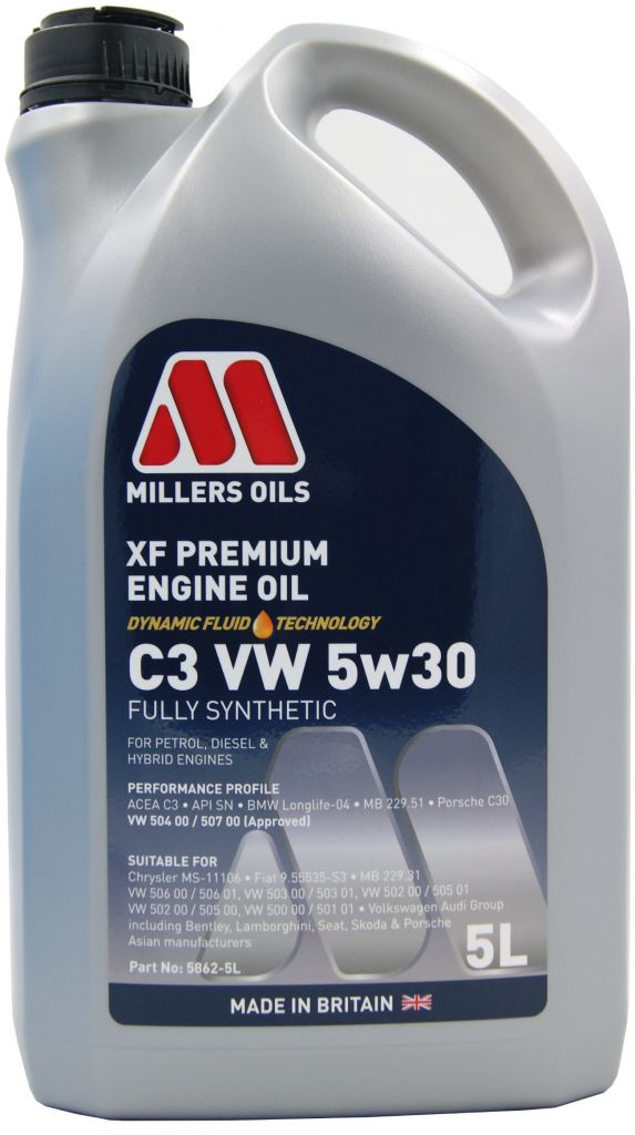 MILLERS OILS XF PREMIUM C3 VW 5W-30 5L