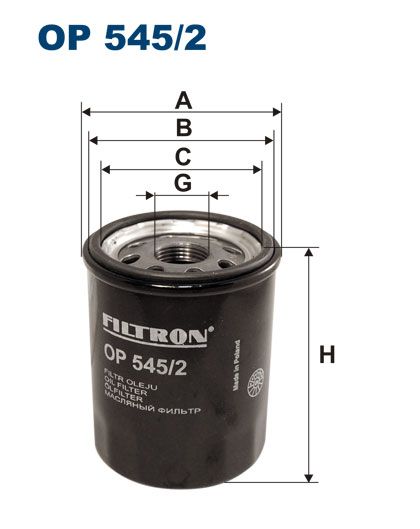 Olejový filtr Filtron OP 545/2