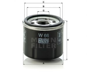 Olejový filtr Mann-Filter W 66