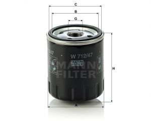 Olejový  filtr Mann-Filter W 712/47