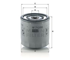 Olejový filtr Mann-Filter W 712/95