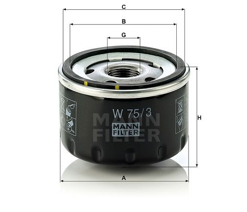 Olejový filtr Mann-Filter W 75/3