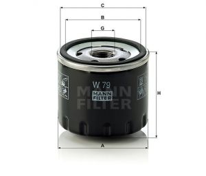 Olejový filtr Mann-Filter W 79