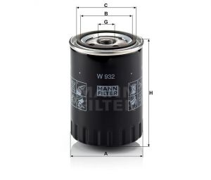 Olejový filtr Mann-Filter W 932