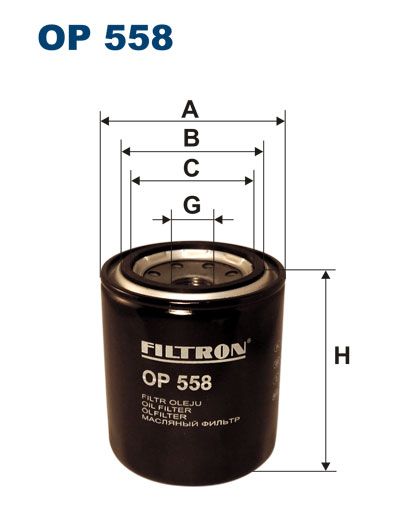 Olejový filtr Filtron OP 558