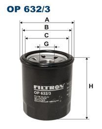 Olejový filtr Filtron OP 632/3