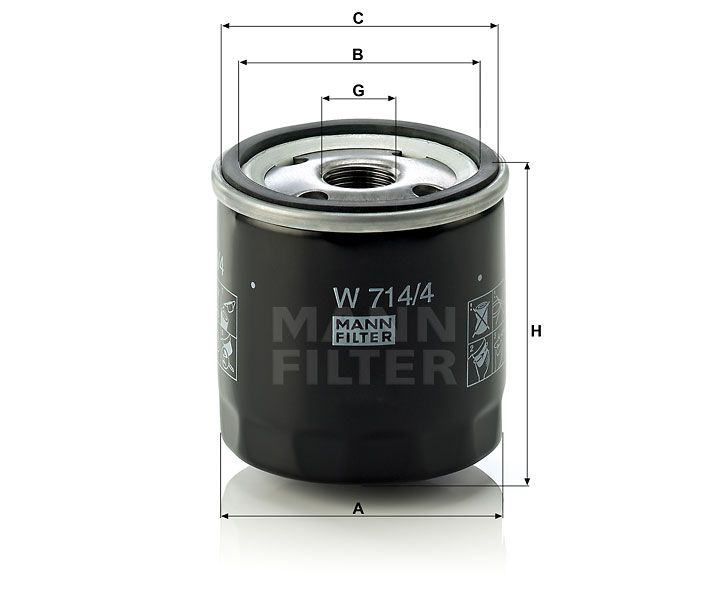 Olejový filtr Mann-Filter W 714/4