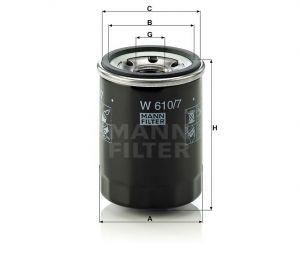 Olejový Filtr Mann-Filter W 610/7