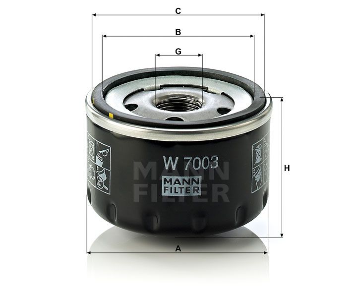 Olejový filtr Mann-Filter W 7003