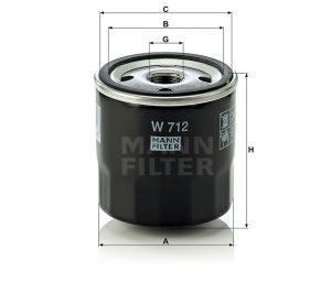 Olejový filtr Mann-Filter W 712