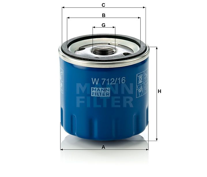 Olejový filtr Mann-Filter W 712/16