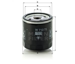 Olejový filtr Mann-Filter W 712/75
