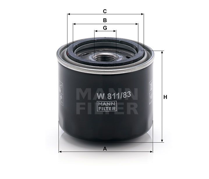 Olejový filtr Mann-filter W 811/83