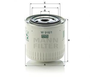 Olejový filtr Mann-Filter W 916/1