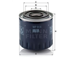 Olejový filtr Mann-Filter WP 914