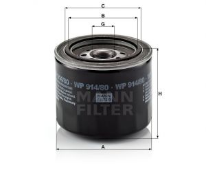 Olejový filtr Mann-Filter WP 914/80