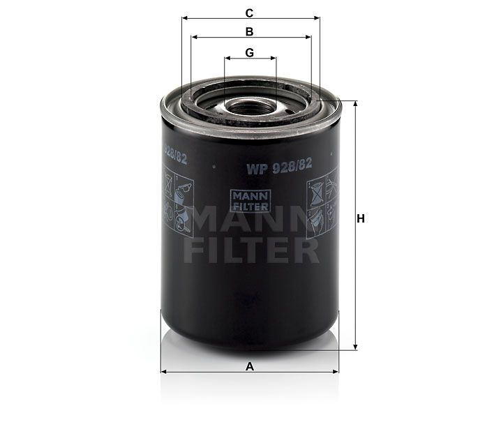 Olejový filtr Mann-Filter WP 928/82