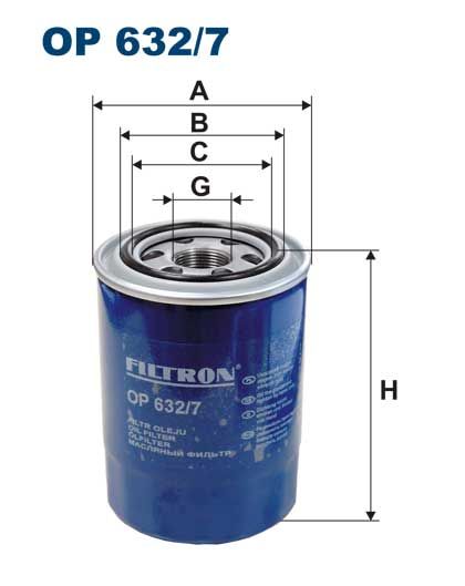 Olejový filtr Filtron OP 632/7