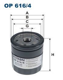 Olejový filtr Filtron OP 616/4